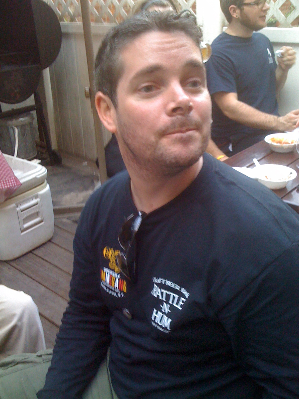 Patrick Donagher of Rattle N' Hum at 2010 Good Beer Seal induction event